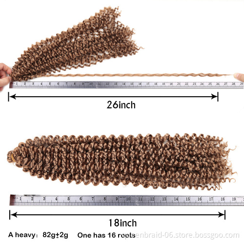 Crochet Ombre Water Wave Bundles Synthetic Braiding Hair Extensionspassion twist hair